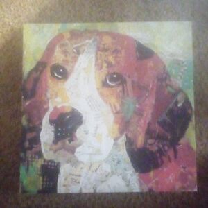 Colorful Dog Art Painting